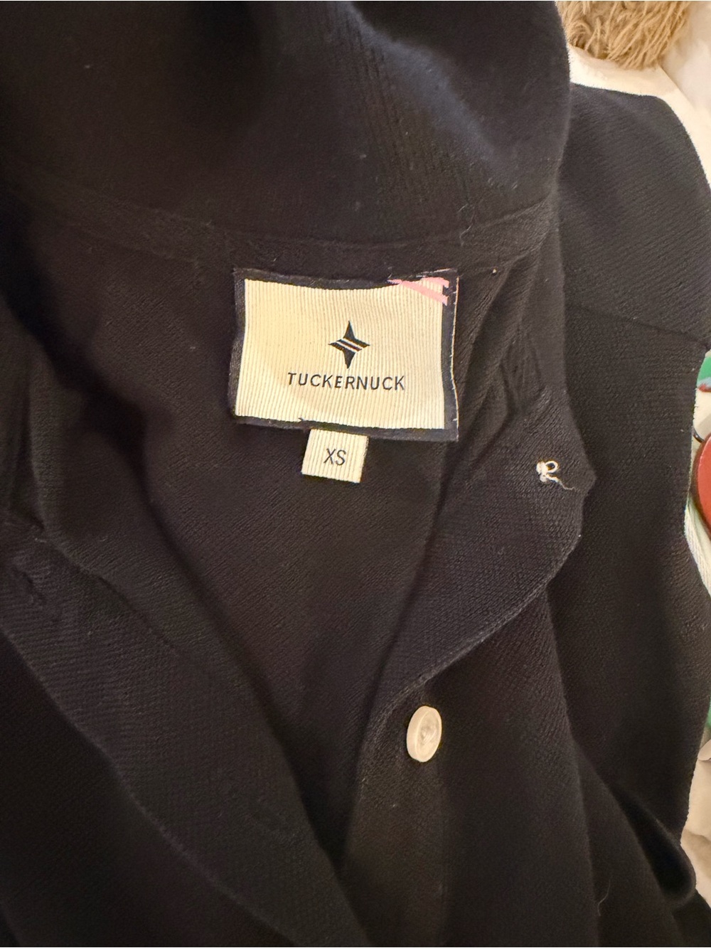 Tuckernuck Black Polo Dress with Flared Hem - Picture 2 of 2